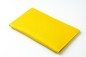 Preview: Leporello Faltkalender deutsch 2026 PREMIUM LEDER SOFT GRAIN gelb (genarbt)