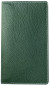 Preview: Leporello Faltkalender deutsch 2027 PREMIUM LEDER SOFT GRAIN grün (genarbt)