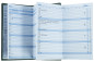 Preview: Leporello Faltkalender deutsch 2027 PREMIUM LEDER SOFT GRAIN grün (genarbt)