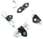 Preview: Kabel Organizer Set - Kabelbinder 4-teilig PREMIUM LEDER Soft Grain schwarz