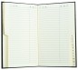 Preview: Adressbuch Pocket Format (gebunden) | Echtleder | SOFTGRAIN schwarz