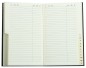 Preview: Adressbuch Pocket Format (gebunden) | Echtleder | SOFTGRAIN schwarz
