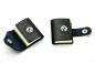 Preview: 2er Set MINI Haftnotiz Etuis PREMIUM LEDER SOFT GRAIN schwarz (genarbt)