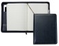 Preview: RV-Notizbuch mit Tablet Computer Fach PREMIUM LEDER SOFTGRAIN schwarz (genarbt)