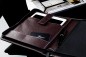 Preview: RV-Notizbuch mit Tablet Computer Fach PREMIUM LEDER SOFTGRAIN dunkelbraun (genarbt)