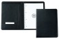 Preview: Schreibmappe DIN A4 mit Collegeblock PREMIUM SOFTGRAIN schwarz (genarbt)