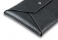 Preview: Zubehörtasche BIG für Macbook PREMIUM LEDER SOFT GRAIN schwarz