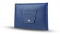 Preview: Zubehörtasche BIG für Macbook PREMIUM LEDER SOFT GRAIN blau