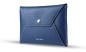 Preview: Zubehörtasche BIG für Macbook PREMIUM LEDER SOFT GRAIN blau