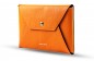 Preview: Zubehörtasche BIG für Macbook PREMIUM LEDER SOFT GRAIN orange