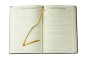 Preview: 5 Jahreskalender (vergleichend) PREMIUM LEDER SOFT GRAIN dunkelbraun (genarbt)