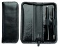 Preview: RV-Schreibgeräteetui PREMIUM LEDER VINTAGE Anilin schwarz