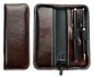 Preview: RV-Schreibgeräteetui PREMIUM LEDER VINTAGE Anilin marronebraun