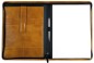 Preview: RV-Schreibmappe DIN A4 mit iPad Fach PREMIUM LEDER VINTAGE Anilin cuoiobraun