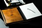 Preview: RV-Schreibmappe DIN A4 mit iPad Fach PREMIUM LEDER VINTAGE Anilin cuoiobraun
