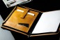 Preview: RV-Schreibmappe DIN A4 mit iPad Fach PREMIUM LEDER VINTAGE Anilin cuoiobraun