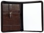 Preview: RV-Schreibmappe DIN A4 mit iPad Fach PREMIUM LEDER VINTAGE Anilin marronebraun