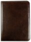 Preview: RV-Schreibmappe DIN A4 mit iPad Fach PREMIUM LEDER VINTAGE Anilin marronebraun