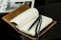 Preview: Pocket Kalenderbuch DIN A6 2027 PREMIUM LEDER VINTAGE Anilin cuoiobraun