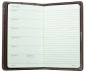 Preview: Pocket Kalenderbuch DIN A6 2027 PREMIUM LEDER VINTAGE Anilin marronebraun