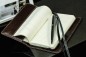 Preview: Pocket Kalenderbuch DIN A6 2027 PREMIUM LEDER VINTAGE Anilin marronebraun