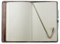 Preview: Notizbuch cirka DIN A5 (auswechselbar) PREMIUM LEDER VINTAGE Anilin marronebraun