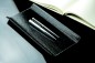 Preview: Federschale PREMIUM LEDER VINTAGE schwarz
