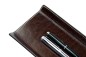 Preview: Federschale PREMIUM LEDER VINTAGE marrone