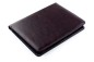 Preview: RV-Schreibmappe DIN A5 mit Tablet Computer Fach PREMIUM LEDER VINTAGE Anilin marronebraun