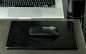 Preview: Mousepad PREMIUM LEDER VINTAGE Anilin schwarz