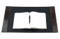 Preview: Schreibunterlage mit 2 Seitenleisten PREMIUM LEDER VINTAGE Anilin marronebraun