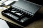 Preview: Ablagekasten mit Deckel PREMIUM LEDER VINTAGE schwarz