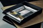 Preview: Briefablagekasten PREMIUM LEDER VINTAGE schwarz