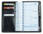 Preview: Taschenkalender mit Spiralbindung 2025 + 2026 in PREMIUM LEDER VINTAGE Anilin schwarz