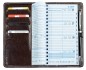 Preview: Taschenkalender mit Spiralbindung 2025 + 2026 in PREMIUM LEDER VINTAGE Anilin marronebraun