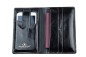 Preview: Reisebrieftasche PREMIUM LEDER VINTAGE schwarz