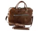 Preview: Akten- & Notebooktasche mit Schultergurt PREMIUM LEDER VINTAGE marronebraun