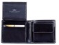 Preview: Herrenbörse mit Münz-u. Scheinfach PREMIUM LEDER VINTAGE schwarz - RFID Protection