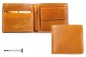 Preview: Herrenbörse mit Münz-u. Scheinfach PREMIUM LEDER VINTAGE cuoiobraun - RFID Protected
