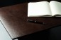 Preview: Schreibunterlage XXL 65x45 PREMIUM LEDER VINTAGE marronebraun