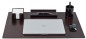 Preview: Schreibunterlage XXL 65x45 PREMIUM LEDER VINTAGE marronebraun