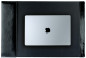 Preview: Schreibunterlage 65x45 mit Klappleiste inkl. Block + Kalender 2026/2027 PREMIUM LEDER VINTAGE Anilin schwarz