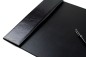 Preview: Schreibunterlage 65x45 mit Klappleiste inkl. Block + Kalender 25/26 PREMIUM LEDER VINTAGE Anilin schwarz