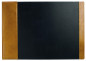 Preview: Schreibunterlage 65x45 mit Klappleiste inkl. Block + Kalender 2026/2027 PREMIUM LEDER VINTAGE Anilin cuoiobraun