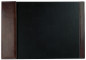 Preview: Schreibunterlage 65x45 mit Klappleiste inkl. Block + Kalender 2026/2027 PREMIUM LEDER VINTAGE Anilin marronebraun