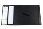 Preview: Schreibunterlage 65x45 mit Klappleiste inkl. Block + Kalender 25/26 PREMIUM LEDER VINTAGE Anilin marronebraun