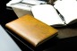 Preview: Notizbuch DIN A5 schmal (gebunden) | Echtleder | VINTAGE hellbraun