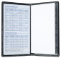 Preview: Leporello Faltkalender deutsch 2027 PREMIUM LEDER VINTAGE schwarz