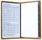 Preview: Leporello Faltkalender deutsch 2027 PREMIUM LEDER VINTAGE cuoiobraun
