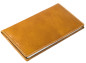Preview: Leporello Faltkalender deutsch 2027 PREMIUM LEDER VINTAGE cuoiobraun